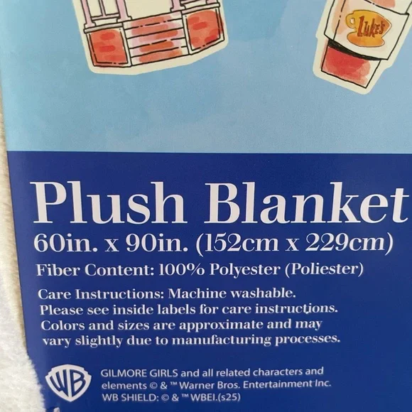 Gilmore Girls Plush Blanket Winter Holiday oversized Twin Throw - Picture 5 of 5